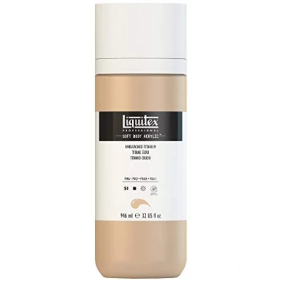 Imagen de Liquitex 1946434 Soft Body Pintura acrílica (946 ml), color titanio sin blanquear