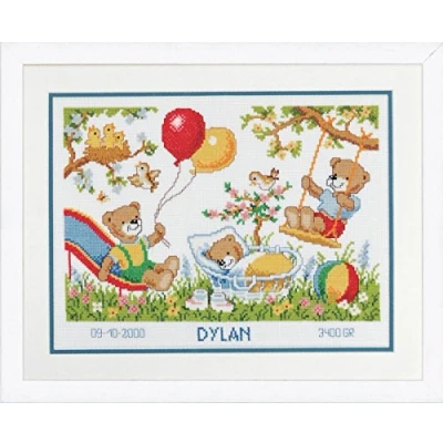 Imagen de VERVACO Kit de Punto Cruz, Cotton, Colores Variados, ca. 32 x 29 cm / 12,8&quot; 11,6&quot;