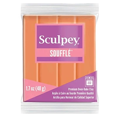Imagen de Polyform Sculpey SU 6033 Barra individual de arcilla para soufflé, 48 g, calabaza