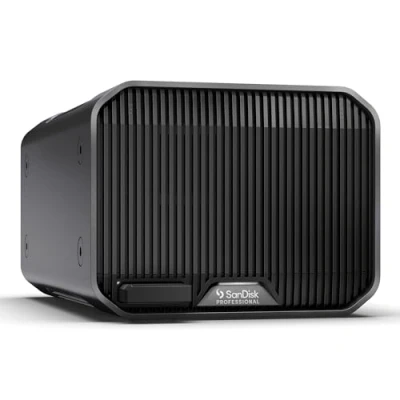 Imagen de SanDisk Professional 24TB G Raid Mirror Disco Duro de sobremesa Clase empresarial Thunderbolt 3 (40Gbps) hasta 260 MB/s Memoria Ultrastar 7200 r. p. m. en el Interior