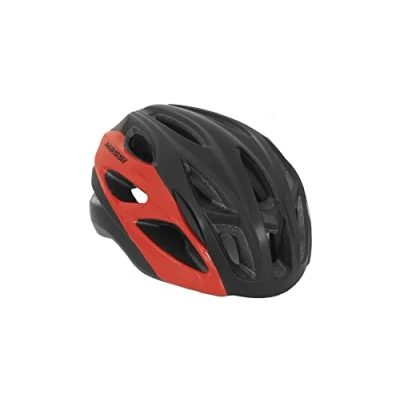 Imagen de Massi Pro Casco para Bicicleta, Deportes y Aire Libre, Negro/Rojo, L