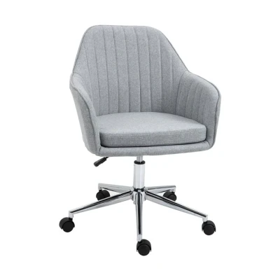 Imagen de Vinsetto Silla de Oficina Escritorio con Altura Ajustable Giratoria para Despacho Ordenador Elegante Carga 120 kg 61x59x86 96 cm Gris