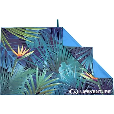 Imagen de Toalla de viaje reciclada SoftFibre Lifeventure — deportiva y playa compacta, ligera, secado rápido con diseño antiarena, gigante