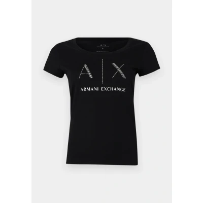 Imagen de Armani Exchange Camiseta estampada, Mujer, Talla: XS, Black