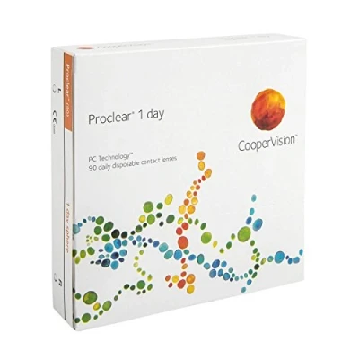 Imagen de Proclear 1 Day Lentes de contacto esféricas diarias (R 8.7 / D 14.2/7 Diop), Pack 90 uds.
