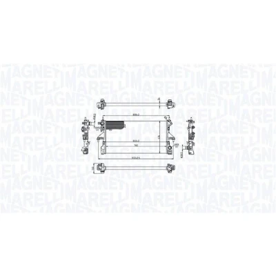 Imagen de MAGNETI MARELLI 350213216700 Radiador, refrigeración del motor PEUGEOT: Boxer Furgón, CITROËN: Jumper II Camión de plataforma/Chasis