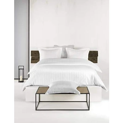 Imagen de de Witte Lietaer Zygo Juego Ropa Cama, algodón Peinado, Blanco, 200 x 220 cm