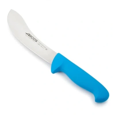 Imagen de Arcos Cuchillo desollado Acero Inoxidable Nitrum y Hoja 190 mm. Diseñado para desollar Todo Tipo Carne. Mango ergonómico Polipropileno. Serie 2900. Color Azul. Peso 227 gr.