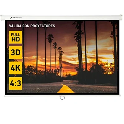 Imagen de Pantalla Videoproyector Manual Phoenix 100&#039;&#039; Para Pared Y Techo