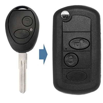 Imagen de Llave plegable con mando a distancia de 2 botones para Land Rover/Rover/MG