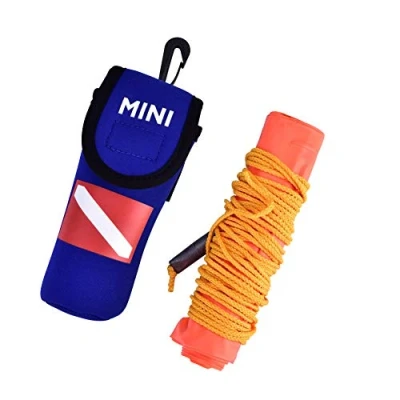 Imagen de MAGT Boya De Buceo Marcador Superficie Profesional, PVC Alta Visibilidad, Señal Inflable con Bolsa Almacenamiento
