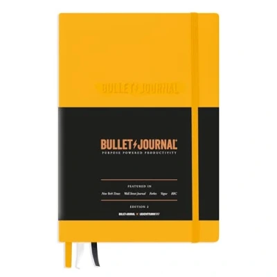 Imagen de LEUCHTTURM1917 363572 Bullet Journal Edition 2 Cuaderno (A5), tapa dura, 206 páginas numeradas, papel de 120 g/m², color amarillo