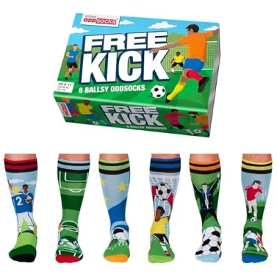 Imagen de United Oddsock Free Kick Box 6 Oddsocks para hombre, talla 39 46, 7 12