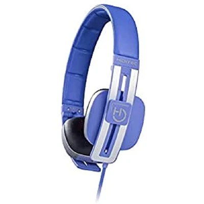 Imagen de Hiditec Auriculares con Cable Wave Cascos Color Lila para PS4, PC, Xbox, Smartphone Reforzado y Micrófono Sonido Envolvente Producto Español Auricular Azul de Diadema