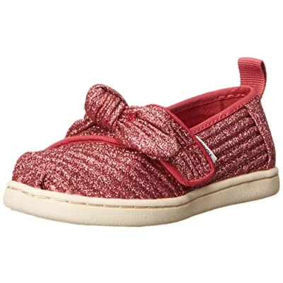 Imagen de TOMS Niñas Tiny Glitter Alpargata Mocasines Planos, Rosa Rose Rose, 22 EU