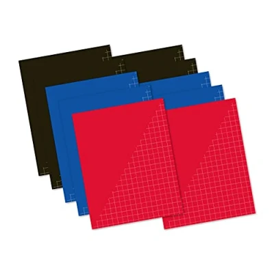 Imagen de Kangaro Cuaderno (A5, cuadriculado, 10 mm, unidades), colores surtidos
