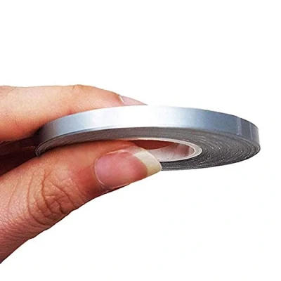Imagen de 4R Quattroerre.it 10465 Franjas Trim Tiras Adhesivas para Coche, Plateado, 5 mm x 10 MT