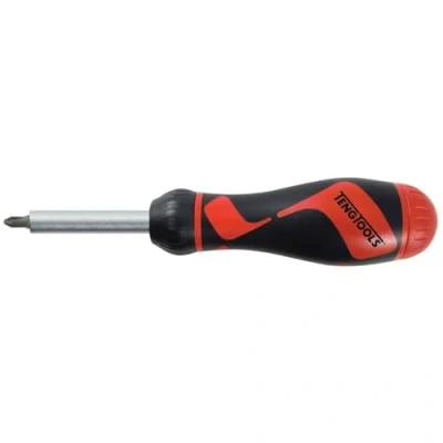 Imagen de Tengtools MDR908 Juego de destornillador portapuntas 172 mm 1/4&quot; con carraca e imán