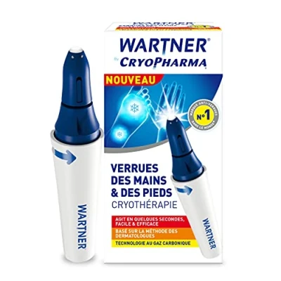 Imagen de WARTNER by Cryopharma Tratamiento de las verrugas Pies y Manos mediante Crioterapia Eliminación rápida efectiva* plantares por el frío (basado en método los dermatólogos)