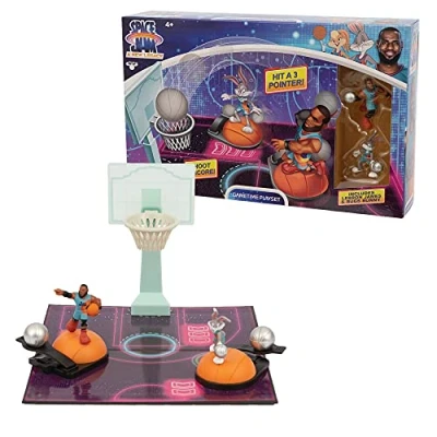 Imagen de Giochi Preziosi Space Jam New Legends Playset con 2 minipersonajes para Jugar un Verdadero Partido, Desde la película niños a Partir de 4 años, PCE01000