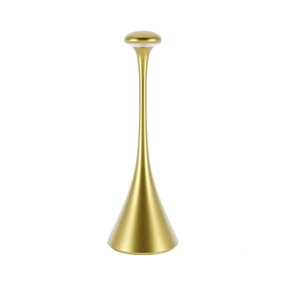 Imagen de SIGOR Nudrop Lámpara LED de mesa regulable con batería, para interior y exterior, IP54, resistente a salpicaduras, altura 29,2 cm, recargable conexión fácil, 12 h duración, color dorado