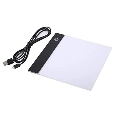 Imagen de Bloc de dibujo LED A5, luz tablero copia A5 bocetos con cable USB, para plantilla, animación, dibujos