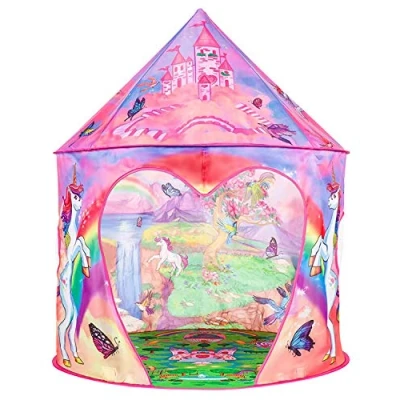 Imagen de Benebomo Carpas para niños Unicornio,Tiendas de campaña,Tipi niños, casita Jugar, bebés, Carpas,Carpa jardín, con una Bolsa Transporte, y niñas