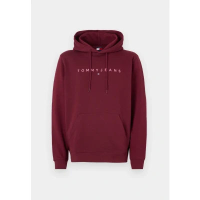 Imagen de Tommy Jeans Linear LOGO Hoodie Sudadera, Hombre, Talla: 52, Red wine