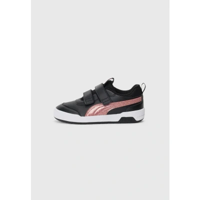 Imagen de Puma Multiflex 2 Glitz Unisex Zapatillas running asfalto Black/rose goldcoloured para niños, Talla: 35, gold/coloured Zapatos