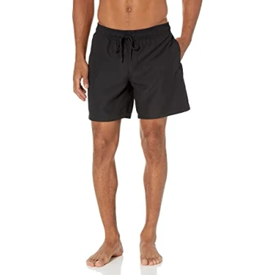 Imagen de Amazon Essentials Bañador de Secado Rápido 18 Cm Hombre, Negro, XS