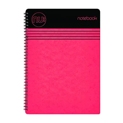Imagen de NU:, NU003358 FSC RD Cuadernos Craze Cloud Range Cuaderno A6 rojo encuadernado de alambre papelería Bloc notas rayado 110 páginas