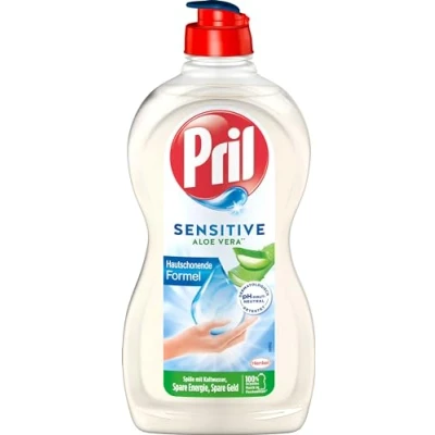 Imagen de Pril Sensitive Aloe Vera (450 ml), detergente para lavavajillas a mano