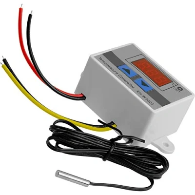 Imagen de AZDelivery XH W3001 Controlador Digital Temperatura LED, Mini Interruptor Termostato a Prueba de Agua, Pantalla Ajustable, Sonda NTC DC 12V 120W 10A con E Book Incluido