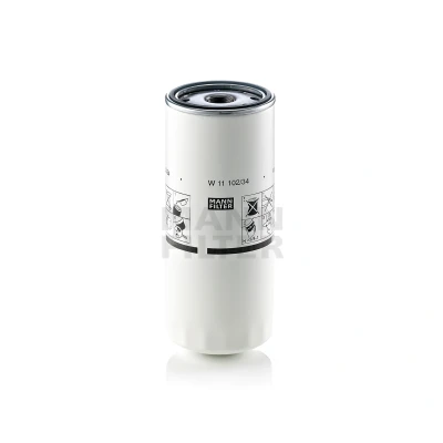 Imagen de MANN FILTER W 11 102/34 Filtro de aceite 1 1/8 16 UN 2B enroscable RENAULT TRUCKS: Premium 2, Kerax, Magnum, VOLVO: FH 12, FM