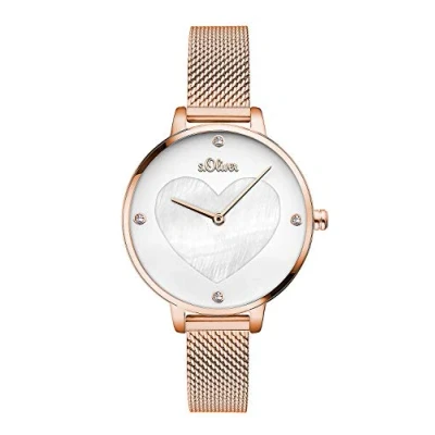 Imagen de s.Oliver Reloj Analogico para Mujer de Cuarzo con Correa en Acero Inoxidable SO 3473 MQ