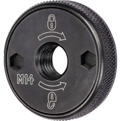 Imagen de Dewalt DT3559 QZ Tuerca de Sujeción rápida M14 para Amoladora, Color Negro