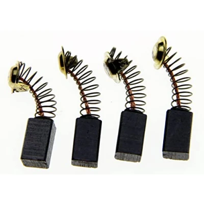 Imagen de 4 cepillos de carbono 999021 adecuados para herramientas eléctricas Hitachi, motor G12SS G12SR2 D13V DH20 C8FSE C8FSHE 6.5x7.5x13