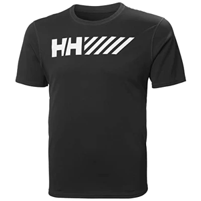 Imagen de Helly Hansen LIFA TECH Graphic Camiseta estampada, Hombre, Talla: Large, Black
