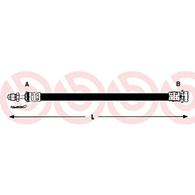 Imagen de BREMBO T 24 134 Latiguillos de Freno 370 F10X1 FORD: Transit Connect Mk1 Furgón, Tourneo norauto, oscaro, mister auto