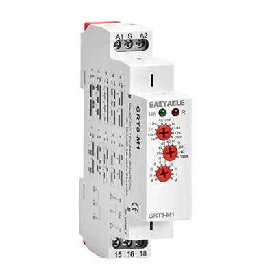 Imagen de GAEYAELE Relé de tiempo multifunción 16A con 10 opciones función AC / DC12V 240V (GRT8 M1, 240V)