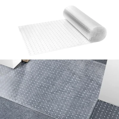 Imagen de VEVOR Protector de Alfombra para Mascotas, PVC a Prueba Arañazos Gatos Puerta, Alfombrilla Protectora Antideslizante Arañazos, Tapón Plástico Fácil Cortar, 3660 x 610 5,42 mm