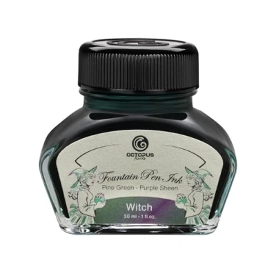 Imagen de Octopus Fluids Witch Sheen Ink Tinta para pluma estilográfica (30 ml), color verde