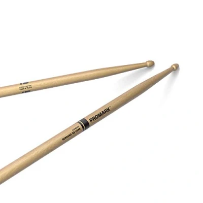 Imagen de ProMark Drum Sticks Rebound 5B Drumsticks Set Acorn Wood Tip for Larger Sweet Spot Long Hickory Consistent Weight and Pitch 1 Pair