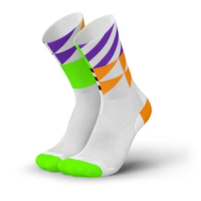 Imagen de INCYLENCE ULTRALIGHT Calcetines para correr hombre y mujer, transpirables, ultrafinos, 1 par, Elements Orange Green, 35 38
