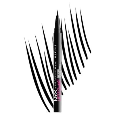 Imagen de NYX Professional Makeup Lift &amp; Snatch! Lápiz de Cejas Larga Duración 16H, A prueba borrones, No transfiere, Tono Negro