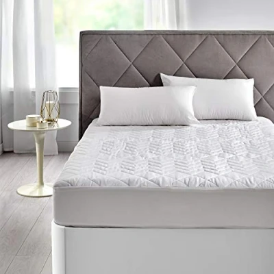 Imagen de Pikolin Home Protector de Colchón Acolchado Antialérgico 100% Algodón Cubrecolchón Transpirable, Confortable (Todas Las Medidas