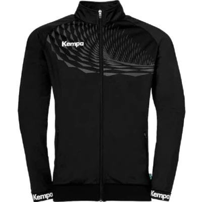 Imagen de Kempa Wave 26 Poly Jacket hombre niño Chaqueta deportiva de entrenamiento balonmano para sudadera ligera elástica con bolsillos cremallera