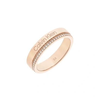 Imagen de Calvin Klein Anillo para Mujer Colección MINIMAL LINEAR con cristales 35000202D