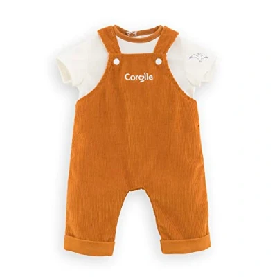 Imagen de Corolle Traje de muñeca bebé 14 Pulgadas, Overol y Camiseta Junto al río del Loira, Trajes Accesorios Mon Grand Poupon para muñecas niños a Partir 2 años