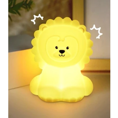 Imagen de Luz Nocturna Infantil,Lampara Bebe noche,9 Colores Nocturna,Noche Recargable por USB,Lampara Quitamiedos Infantil Silicona para Sala de Estar,Sala Niños,Deco Dormitorio,para Niñas Niños